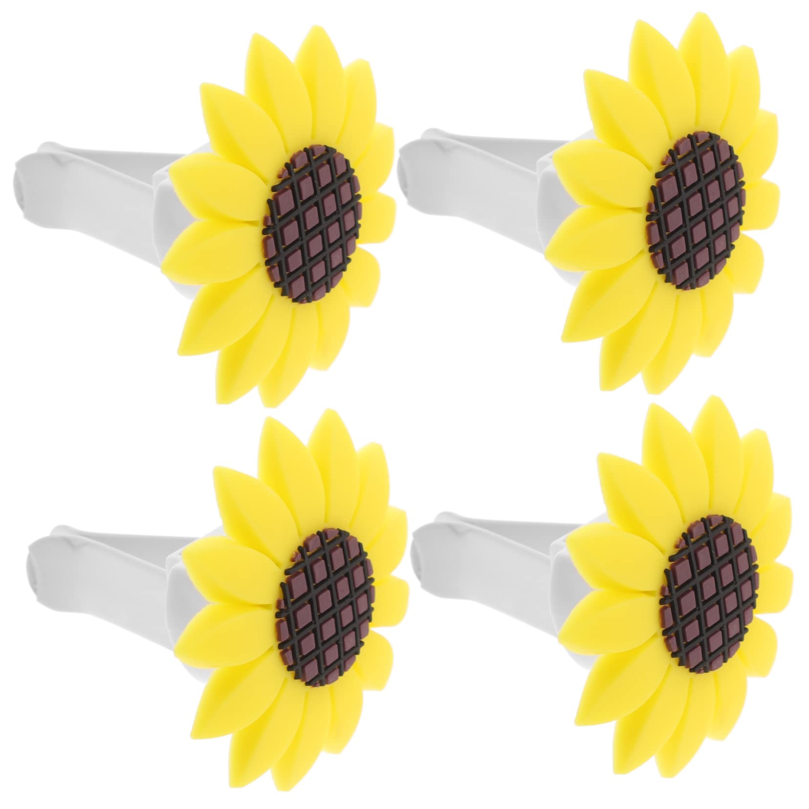 SOLUSTRE Clip Presa Aria Auto Profumo Auto Girasole 16 Pz Clip Per Girasole Clip Di Sfiato Per Deodoranti Per Auto Dell'auto Decorazioni Cruscotto Clip Per Auto Girasole Per Auto Gomma Da Cancellare