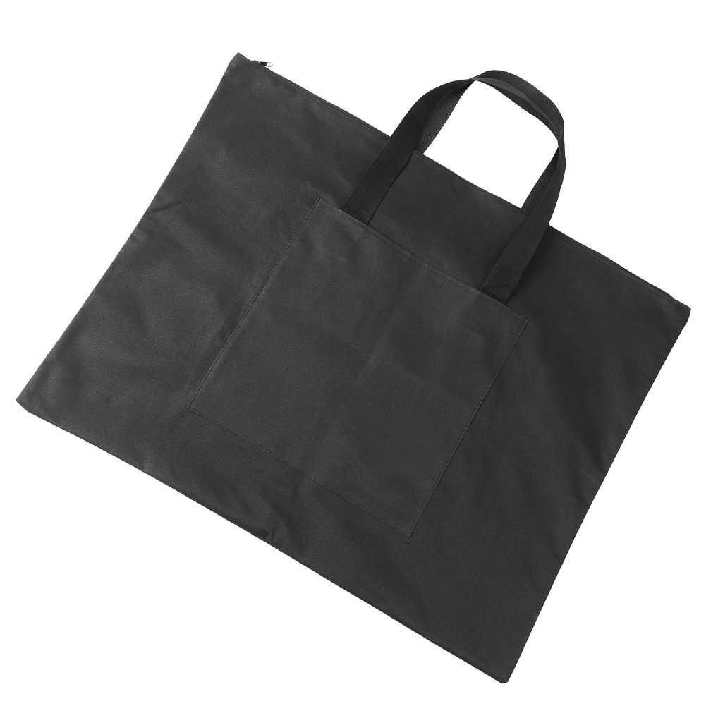 A2 Portfolio Artist Drawing Board File Organizer Document Carry Bag Gift Black, black