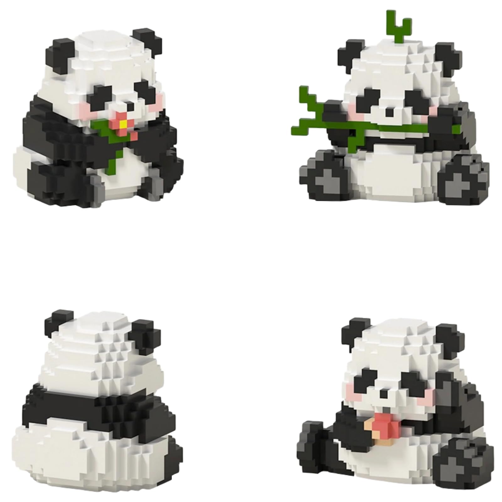 Panda Building Bricks QMEAKMONY Mini Panda Building Blocks - 2236 Piece ...