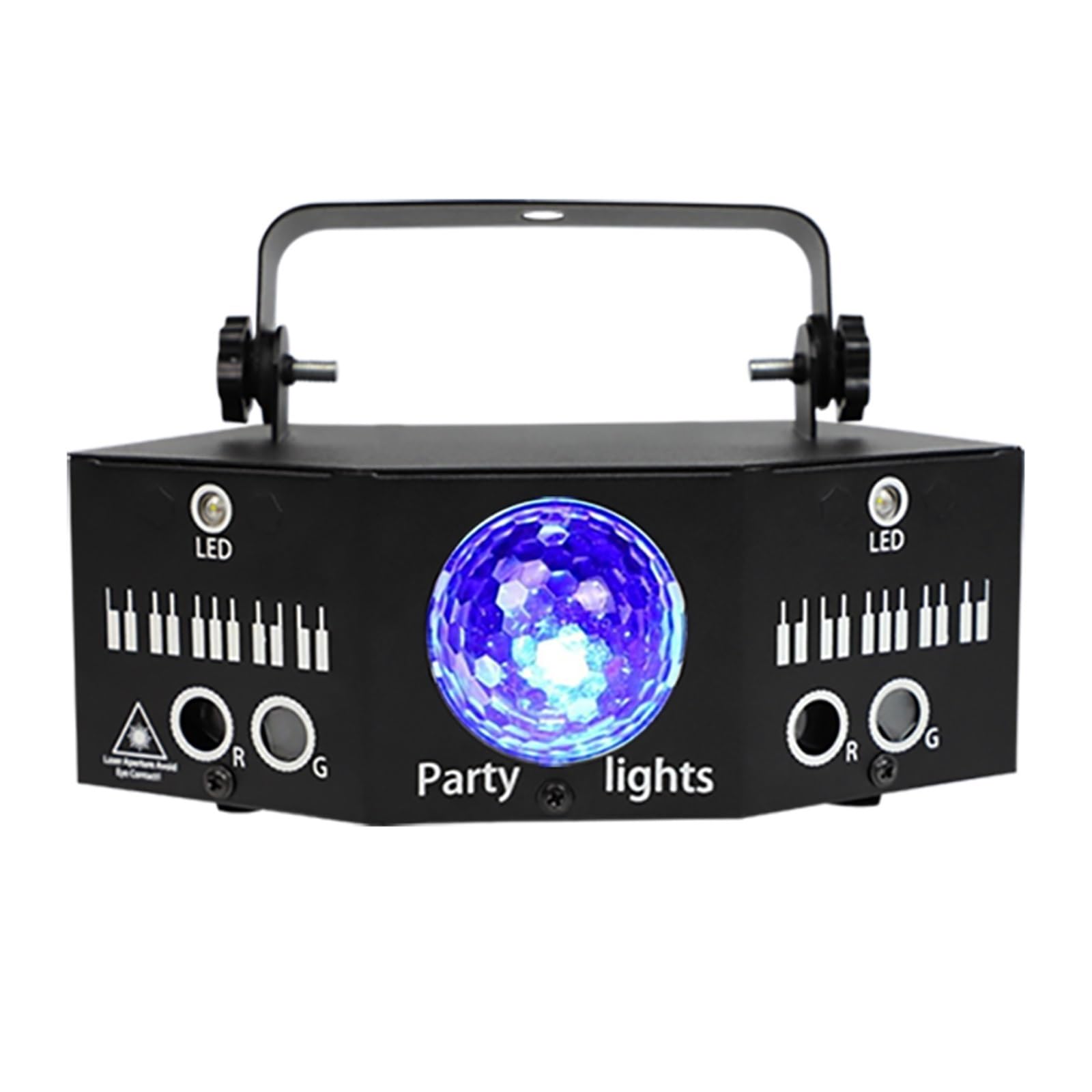 DJ Disco Party podwójne czerwone zielone wzory projektor świetlny LED magiczna kula stroboskop RGBW na świąteczny efekt weselny Na imprezy i do klubów