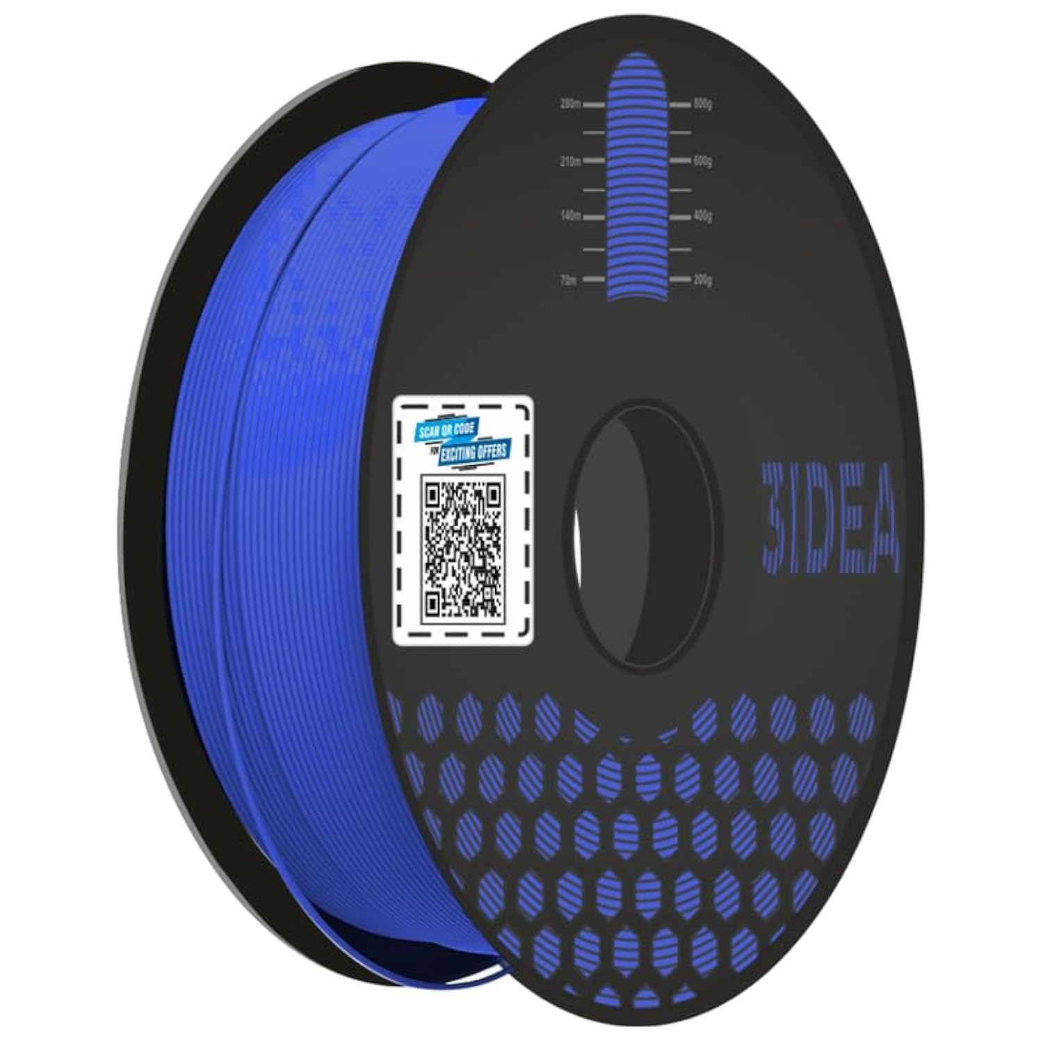 3 idea Imagine Create Print PLA+ 3D Filament 1.75 mm (Blue, 1 Kg)