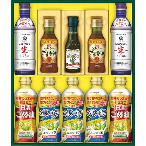 日清 ヘルシーオイル&キッコーマン生しょうゆギフト NKー50