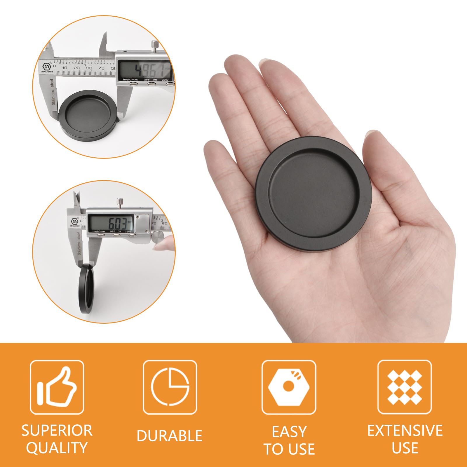 MOROBOR Round Self-Stick Sliding Door Handle - Image 3