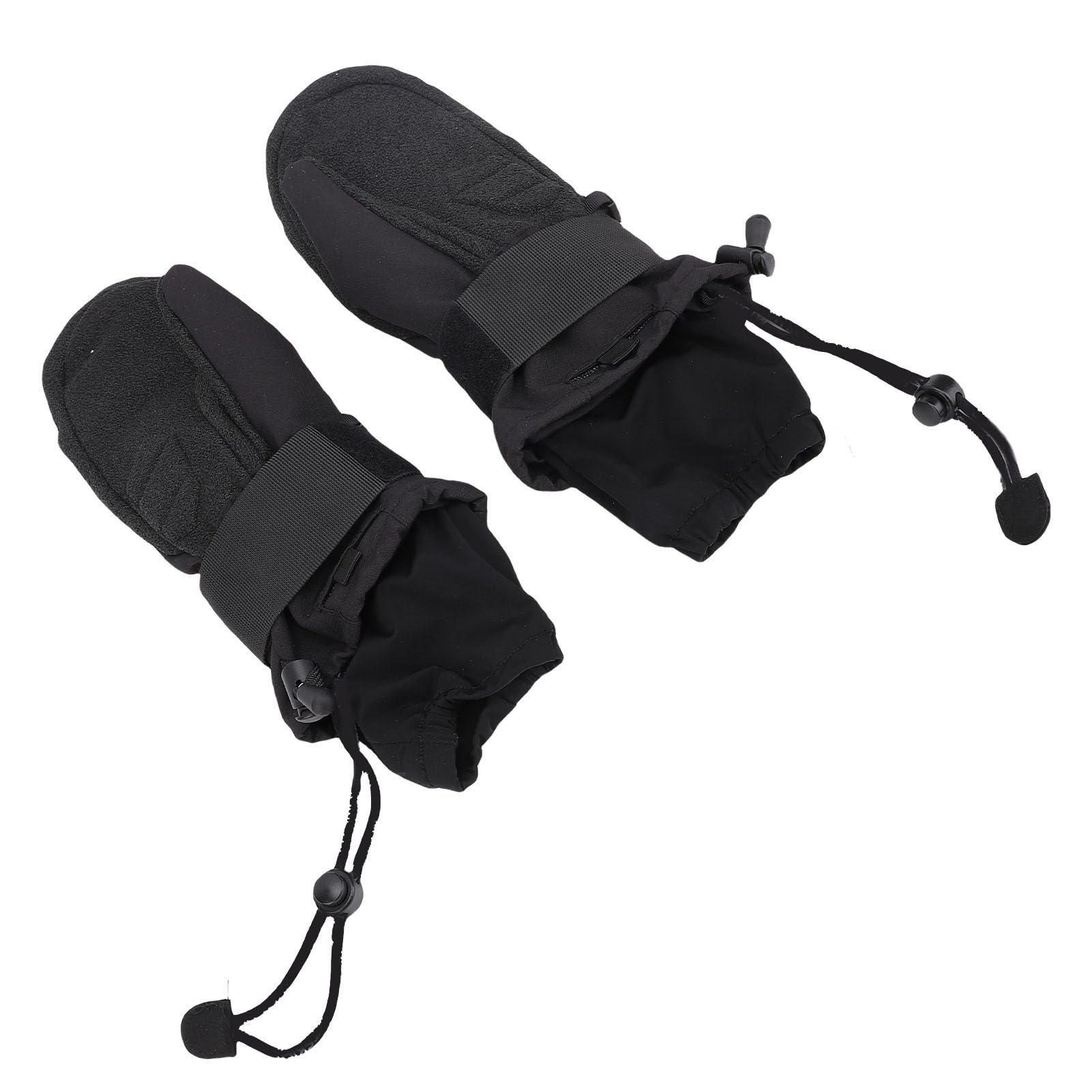 Ymiko Windproof Ski Mittens with Aramid Fiber, Snowboarding Mittens, Wrist Guard, EVA Shock Absorbing Pads, Extended Snow Skirt for Snowboarding (L)