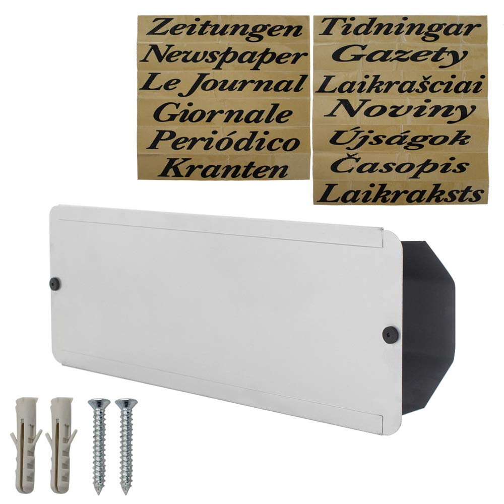 Rottner 3031 Pescara Porte-journaux pour tout type de boîte aux lettres Argent