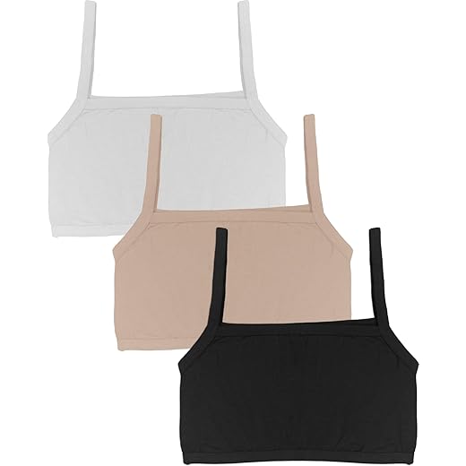 Dressably Solid Beginner Bras for Girls