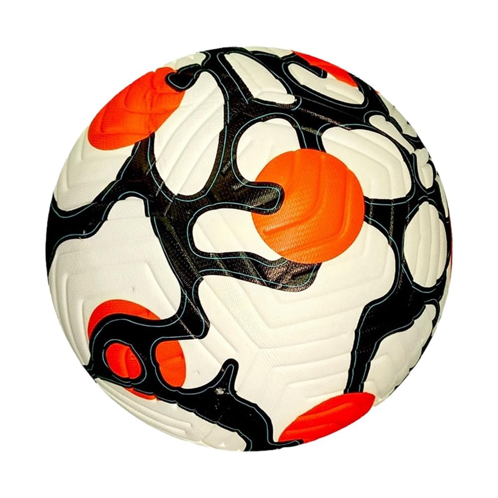 Ballon de football taille 5 durable, en PU sans couture, haute