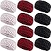 Produktbild Pangda 12 Stück Winter Stirnband Damen Strick Stirnbänder Winter Ohrwärmer geeignet für Alltag, Sport und Geschenk