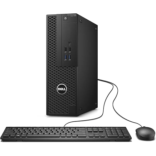 Dell Precision Tower 3420 SFF Desktop Computer, Intel Core i5-6500 3.2GHz, 16GB RAM, 512GB Solid State Drive, WiFi, BT, 4K Support, Keyboard & Mouse, Windows 11 Pro 64bit, (Renewed)