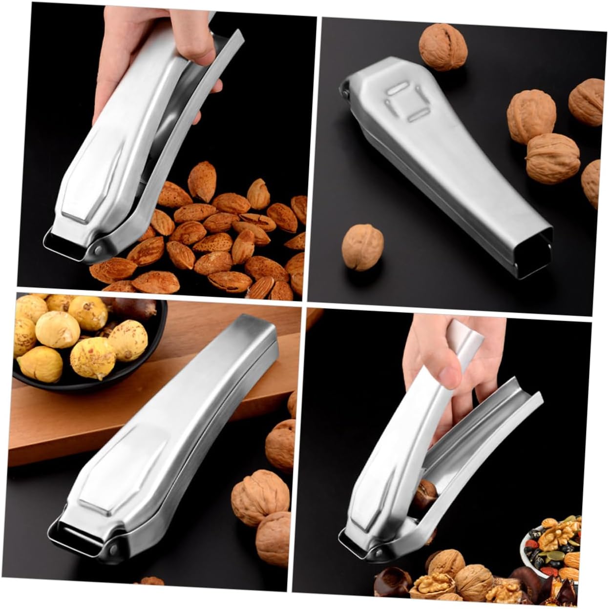 Metal Nut Cracker Chestnut Opener Tool with Anti-slip Handle