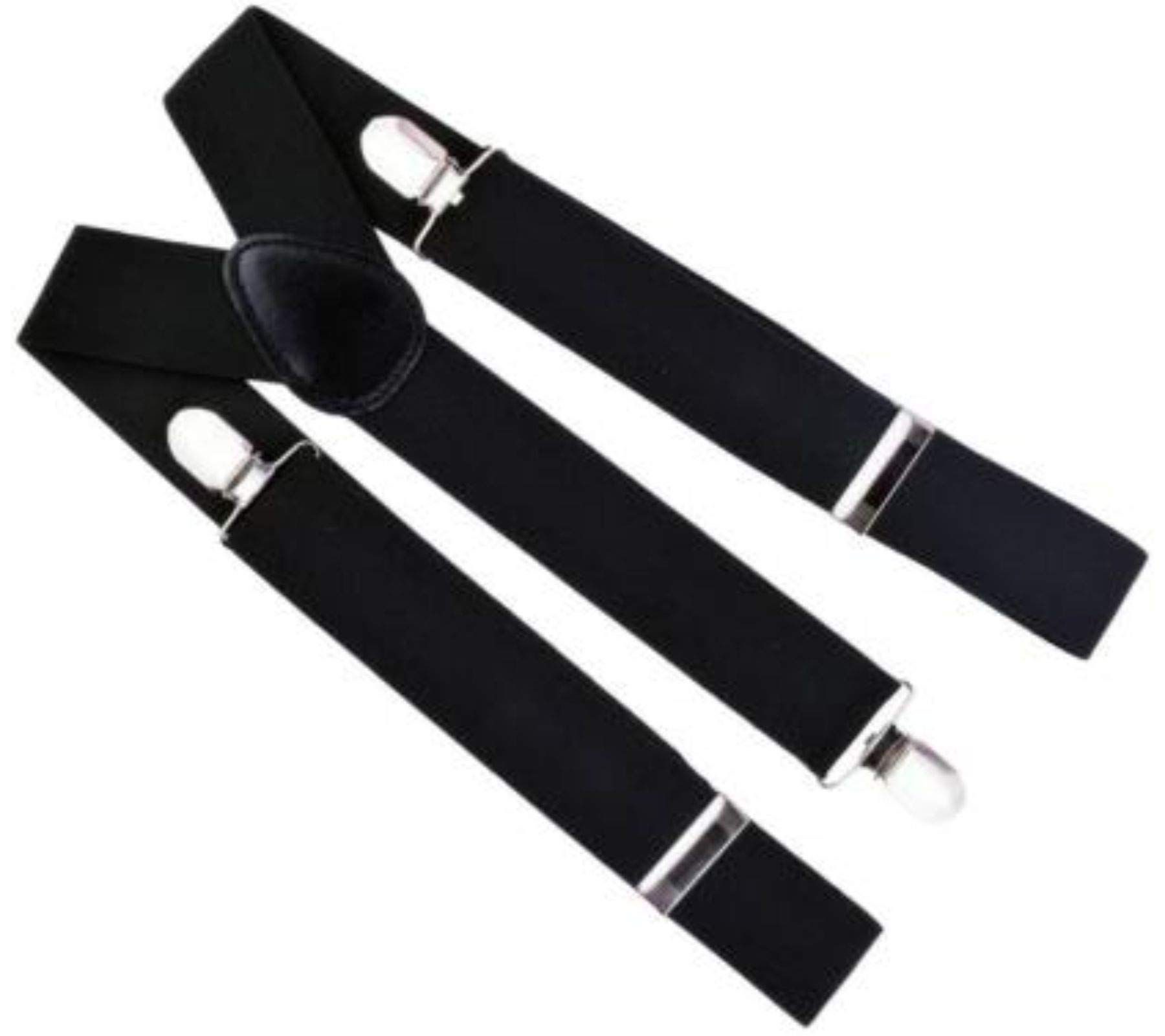 Black Adjustable Elastic Y Back Style Suspender for Men and Women with Strong Metal Clip-image-12