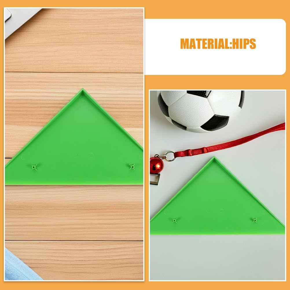 LIOOBO 10pcs Foosball Table Corner Protector Green Triangle Edge Guard HIPS Anti-Collision Bumper Replacement Parts for Foosball Game Tables