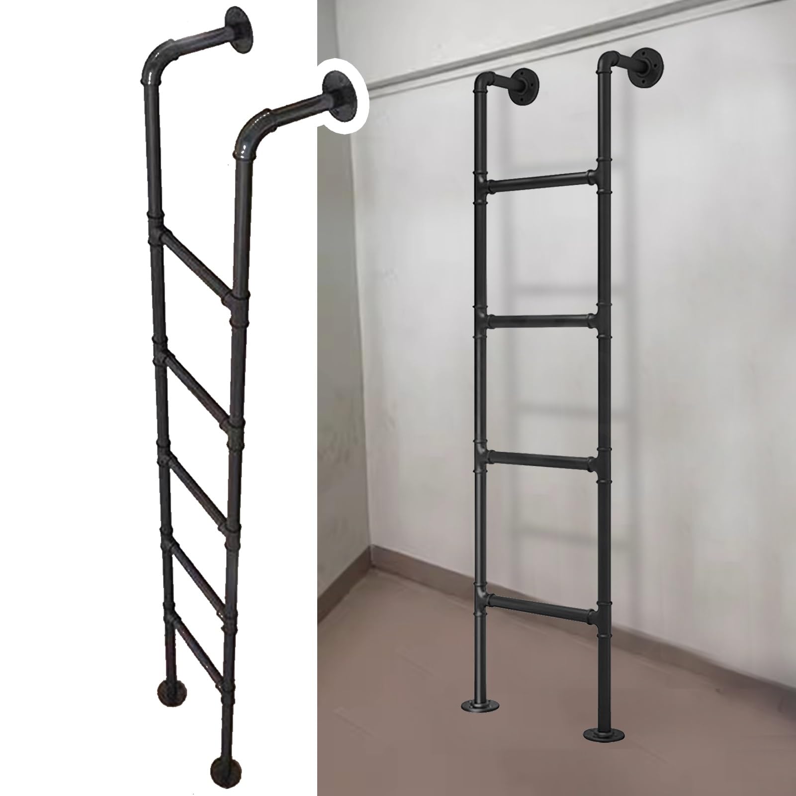 Iron Basement Window Well Ladder