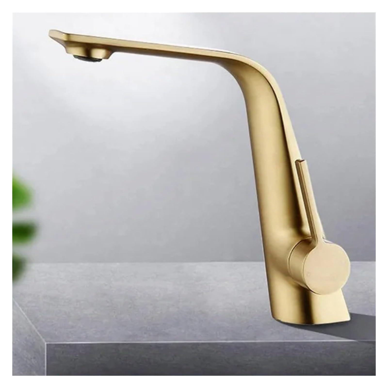 Grifo de lavabo contra manchas de cal y goteos en cobre cepillado 5