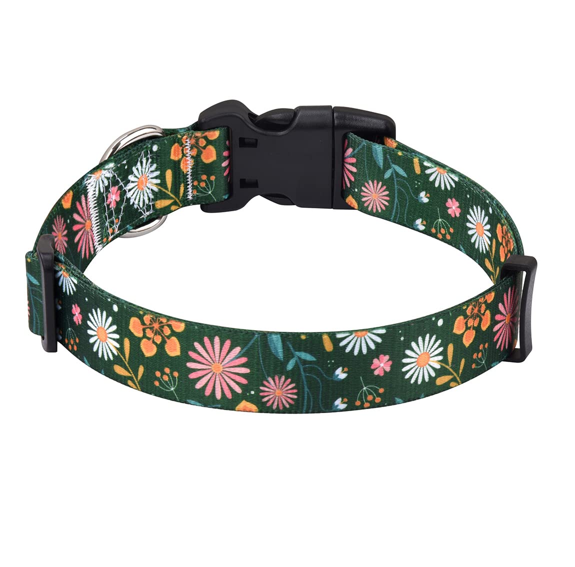 Mihqy Dog Collar for Mediuml Dogs Cute Small Medium Large Dog Pet Collar, with Floral Patterns - Image 2