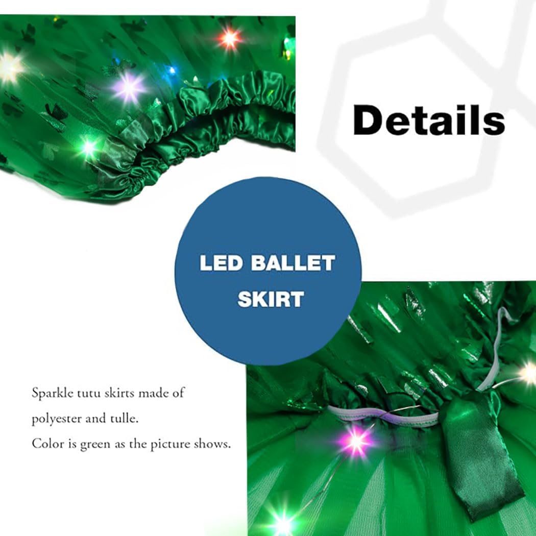 Light up Tutus Skirts for Women LED Tulle Tutu Skirt Ballet Dance Tutus Layered Rave Costumes for Adult Girls Teens - Image 4