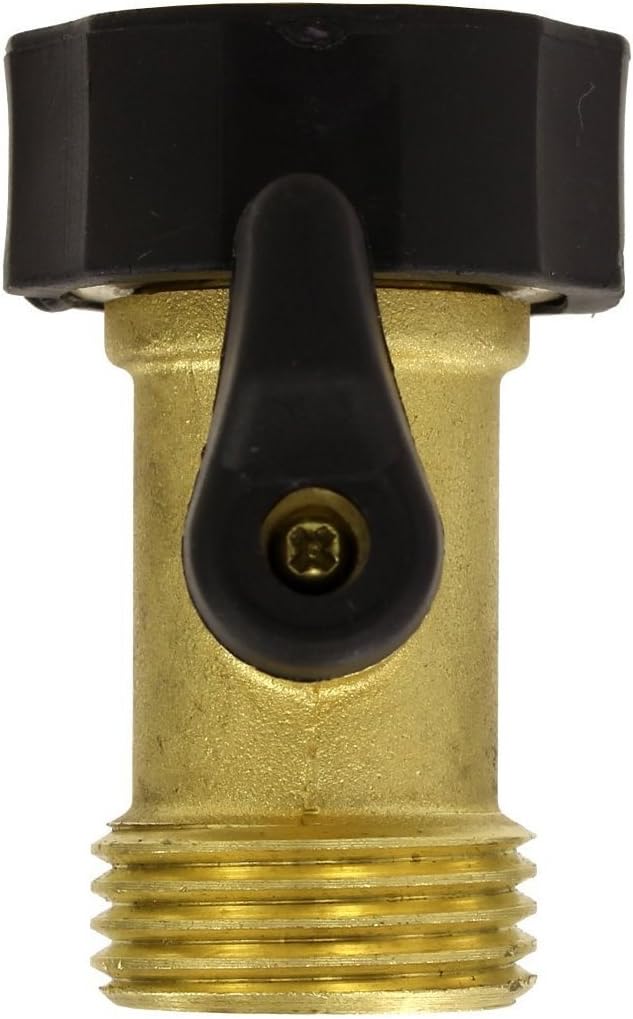 Gilmour Brass Threaded Male Hose Shut-off Valve