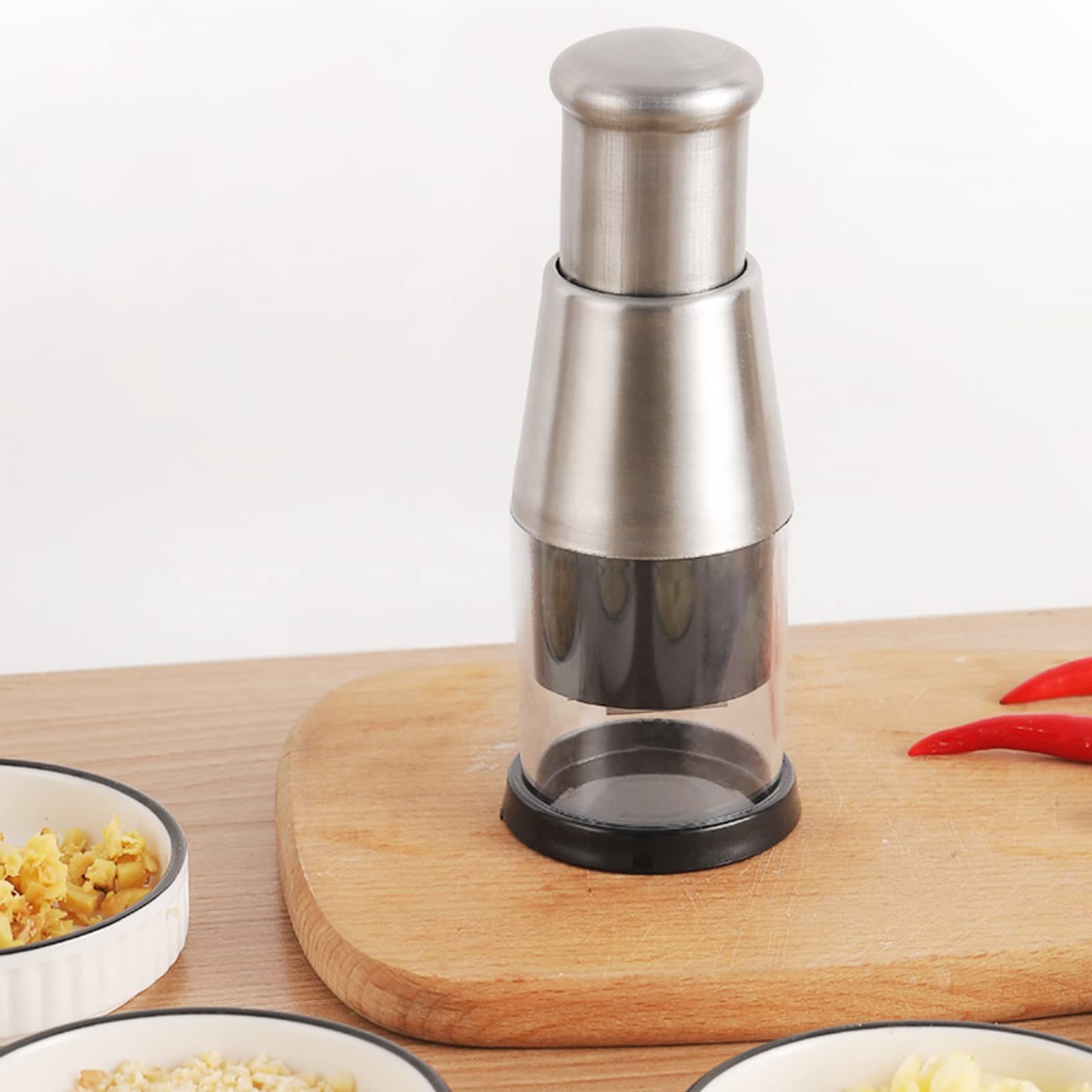 Tritatutto Manuale, Tritatutto Manuale Per Cipolla, Tritatutto Per Aglio Con Contenitore, Tritatutto Manuale Per Noci, Tritatutto Manuale In Acciaio Inossidabile Per Cipolle, Aglio