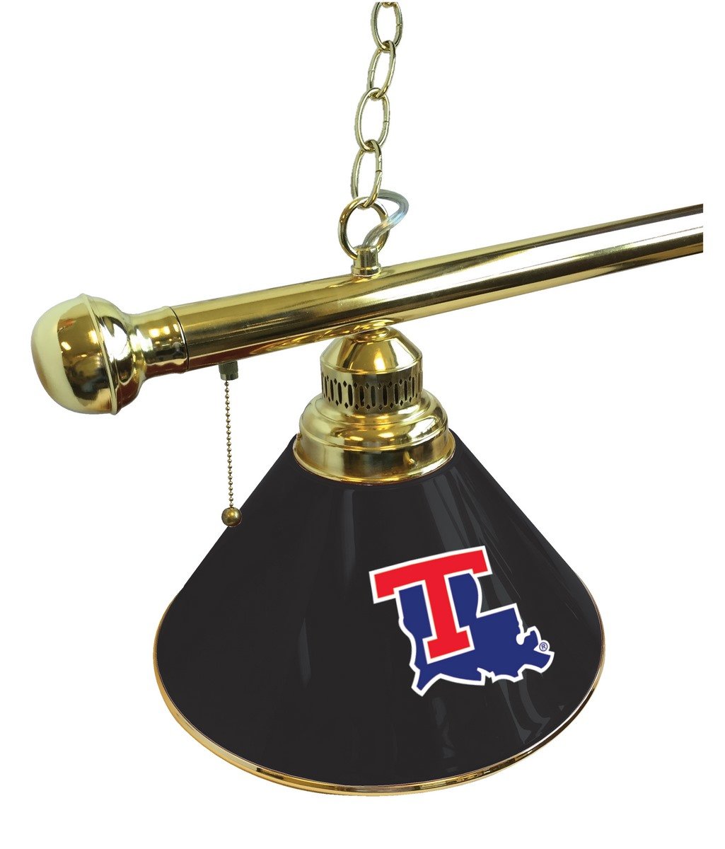 Holland Bar Stool Co. Louisiana Tech 3 Shade Billiard Light with Brass Fixture by The