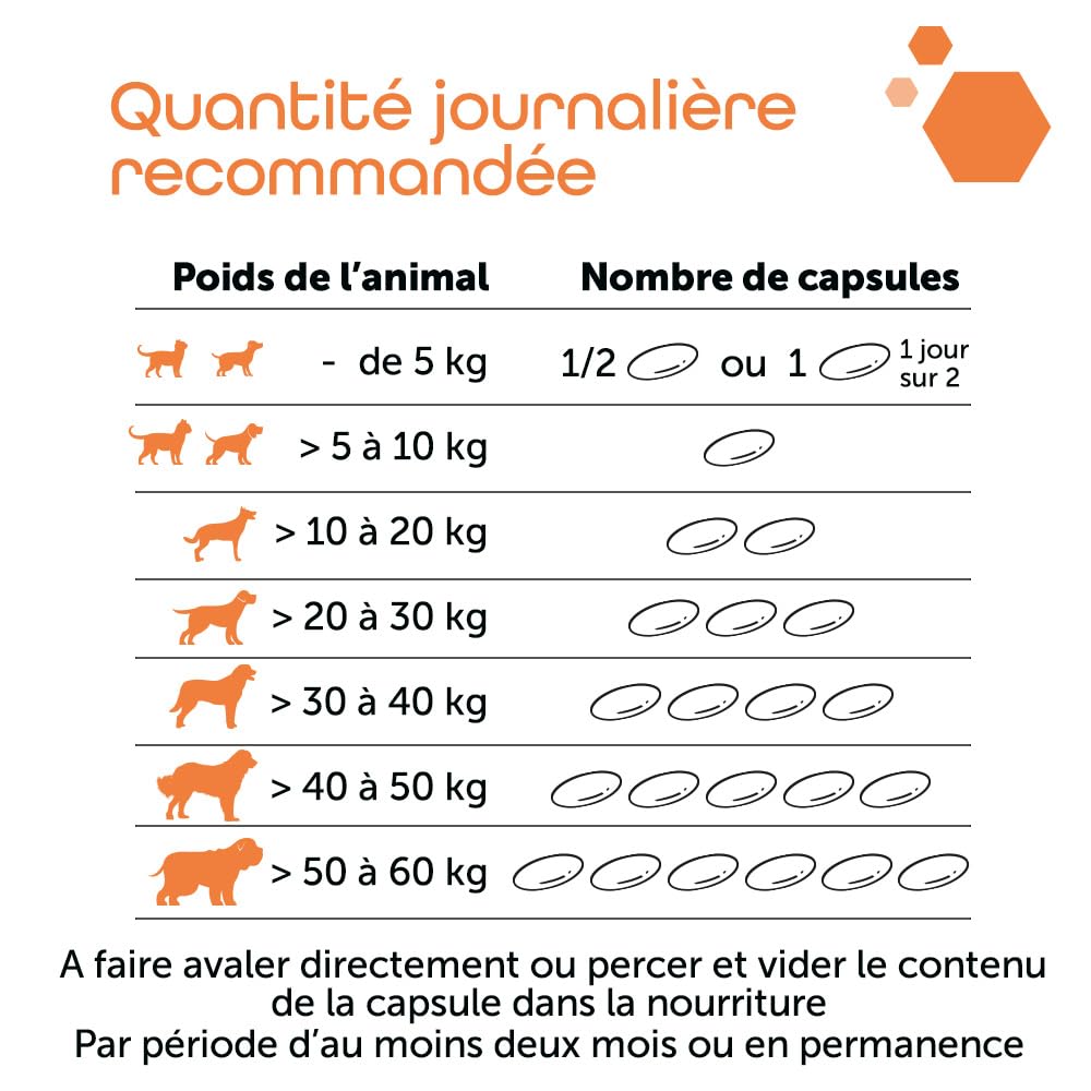 MP Labo Agepi® Omega 3 Omega 6 - 90 Capsules pour Chien et Chat - Riche en Acides Gras Essentiels et Vitamines A et E
