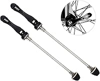 Vista 8 de PLATT Brochetas de liberación rápida para bicicleta, brochetas de cubo de rueda MTB eje delantero y trasero apto para bicicleta de carretera