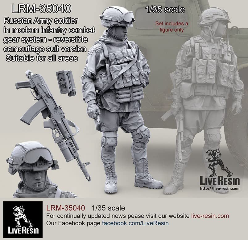 Amazon | ライブレジン LRM35040 1/35 現用 ロシア陸軍歩兵 コンバット