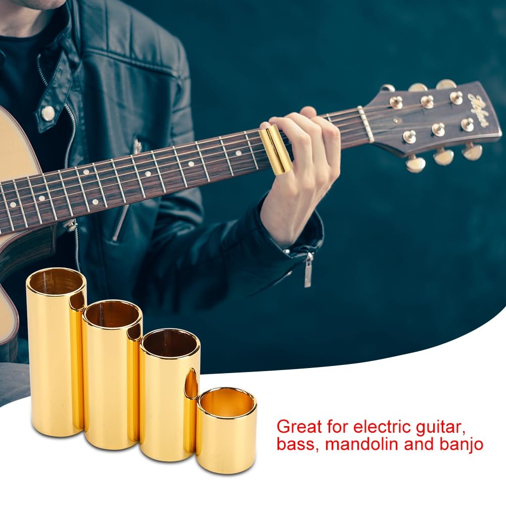 4 szt./zestaw gitara elektryczna slajd bar trwały metalowy basowy slajd gitara bar do gitary elektrycznej basowej ukulele