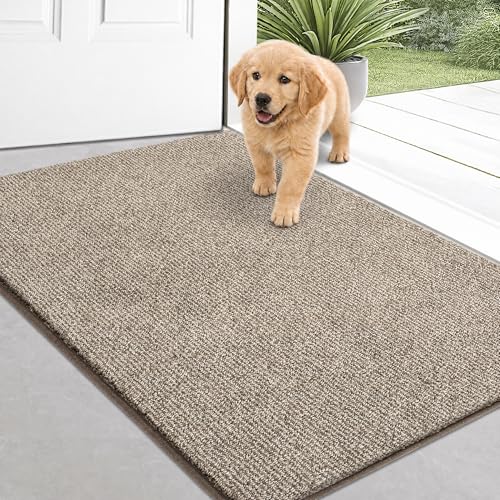 Image of Washable Entryway Door Rug 31.5 inch x 47 inch, Non Slip Kitchen Rug, Absorbent Indoor Door Mat for Floor, Laundry, Bathroom, Bedroom (Roll Packing)