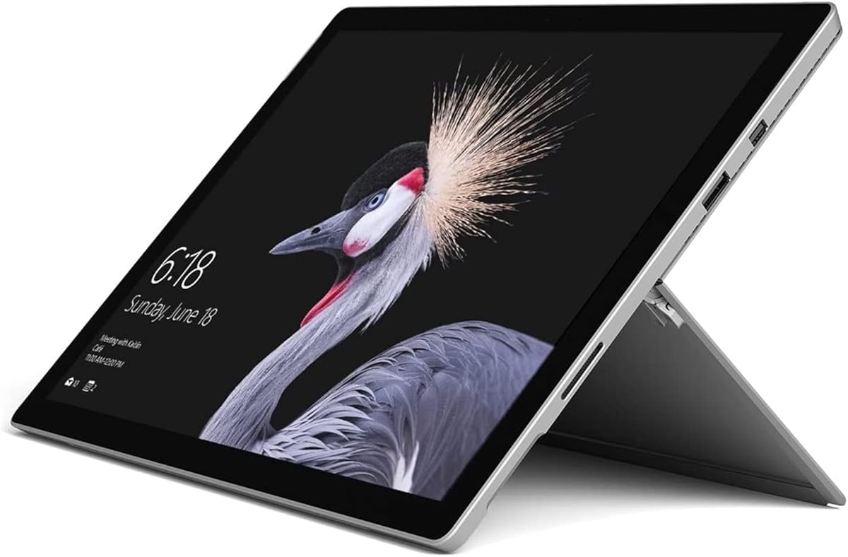 Microsoft Surface Pro 5 12.3" Tablet 256GB WiFi 2.6GHz, Platinum (Renewed)