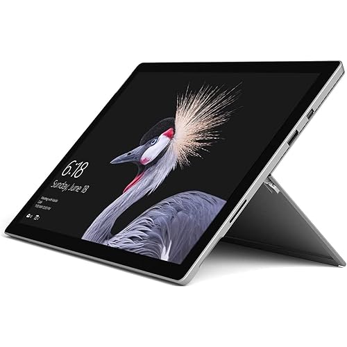 Microsoft Surface Pro 5 12.3" Tablet 256GB WiFi 2.6GHz, Platinum (Renewed)