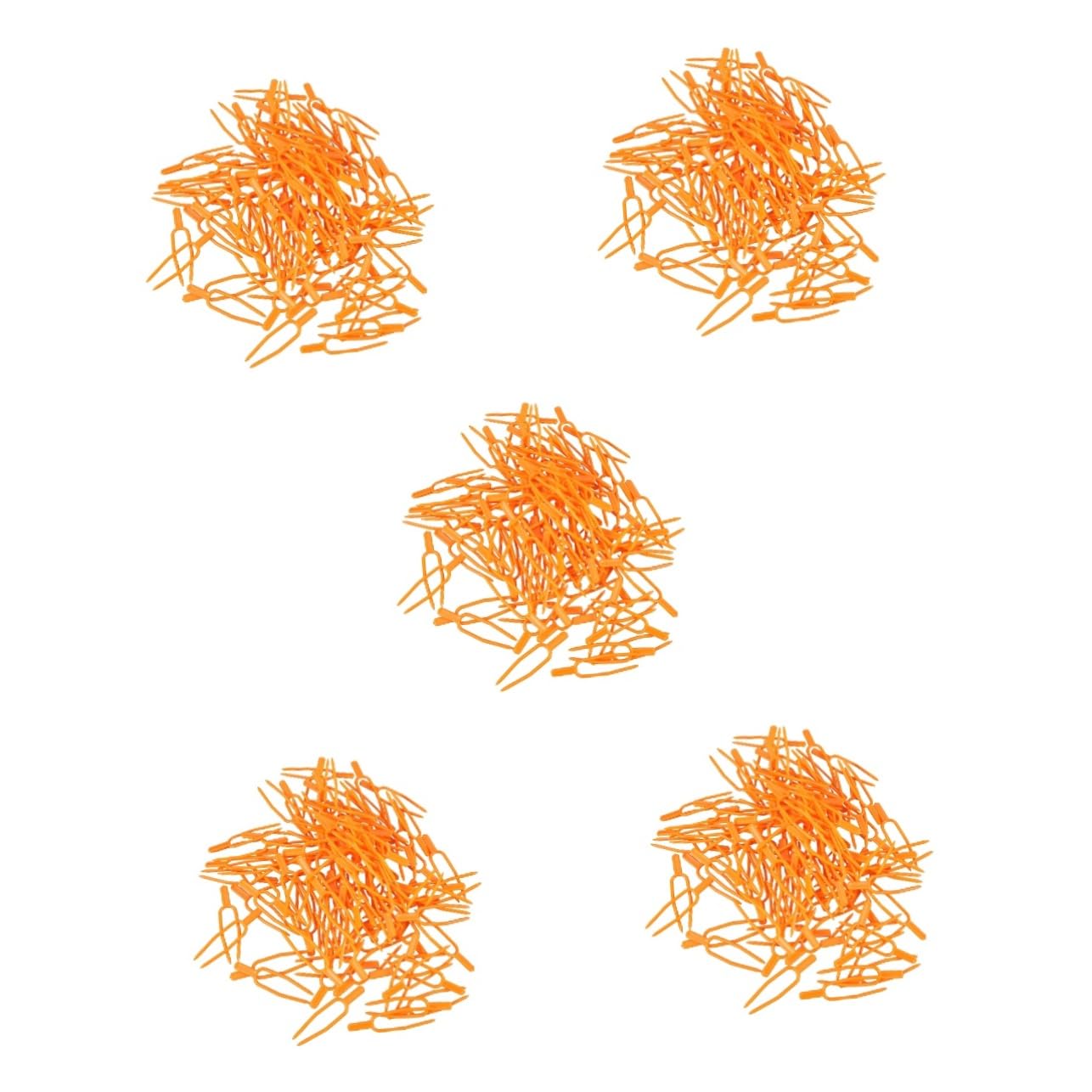 BESTonZON 5 Sätze Feste Klemme Presse Erdbeeren Erdbeere Druck Gerät Stiel Fixierung Clip Pflanz Sicherung Clip Orange 100 Stück * 5
