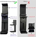2 Support de téléphone d'avion de paquet,NOZEWOWA 360 Degré Rotation Mont de vol Clip Portable pliable Voyage essentiel pour le plateau d'avion volant Siège retour Voyage Gadget Femmes Hommes Toddler