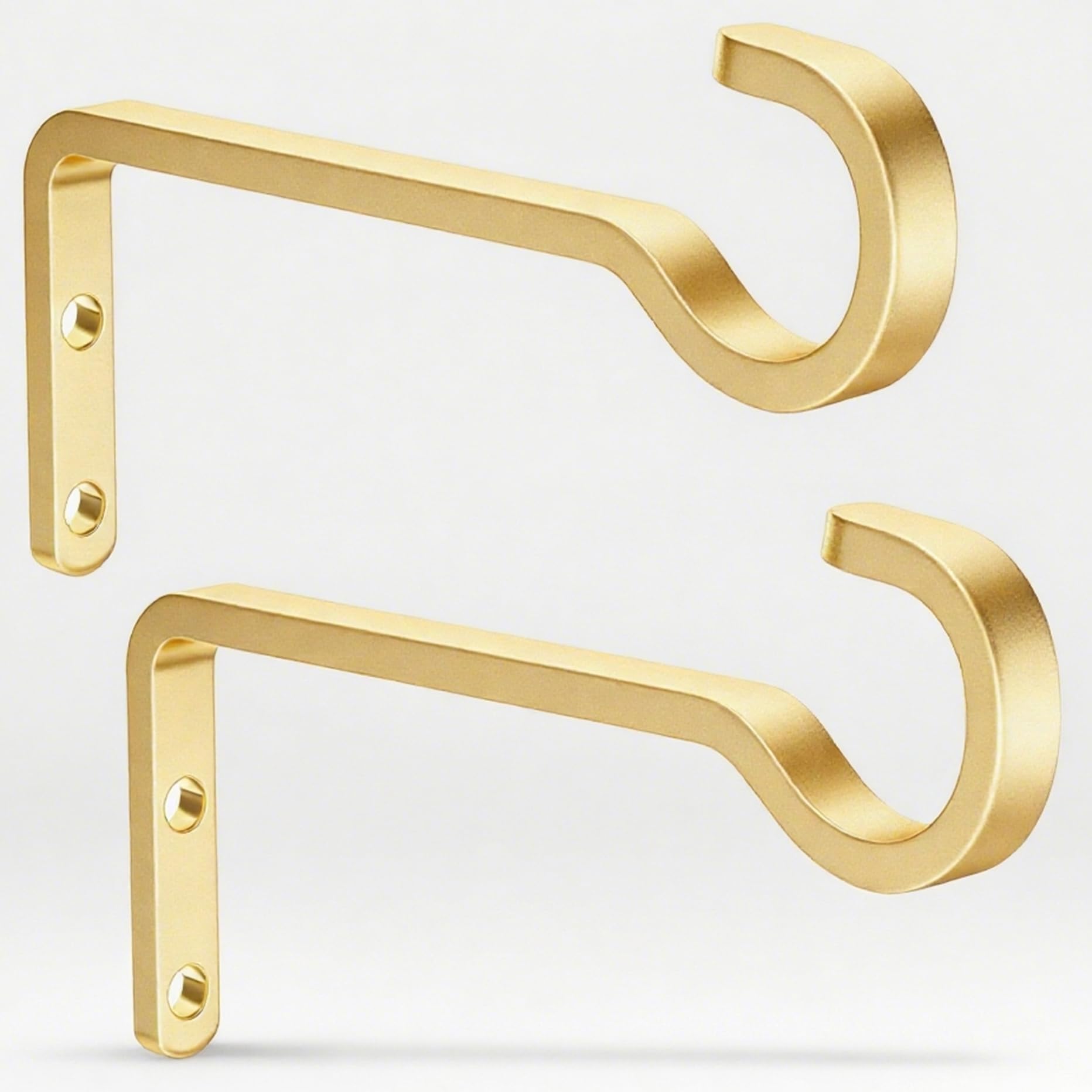 Plant Hooks for Wall,Plant Hangers Outdoor/Indoor, Gold, 6 Inch, 2 Pack