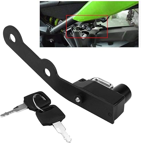 Miniatura 9 de Candado para casco de motocicleta, gancho de montaje para casco, mini para Yamaha MT-09 FZ-09 FJ-09 XSR900 viene con dos llaves