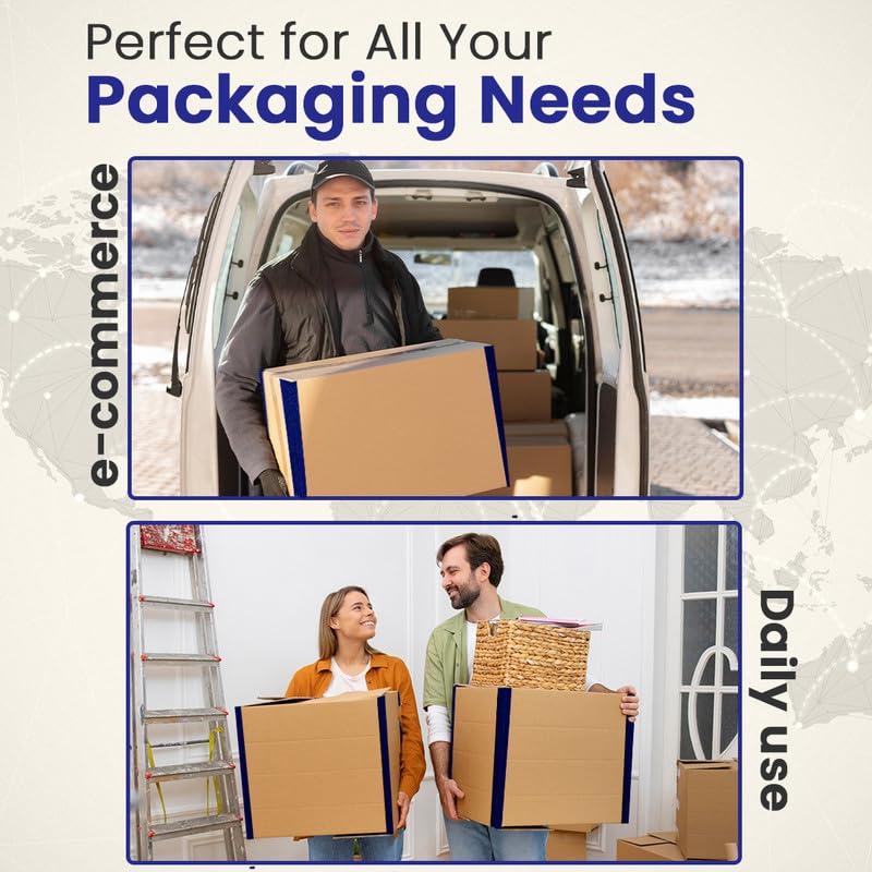 Image of ADDANBI-PRINTED-PACK OF 4 -| 27 inchx14 inchx13 inch | 5ply Cardboard Boxes for Packaging | Brown Corrugated Box for | Shipping |Moving | Home Shifting | Parcel | Courier Packing box | Large Carton Box.