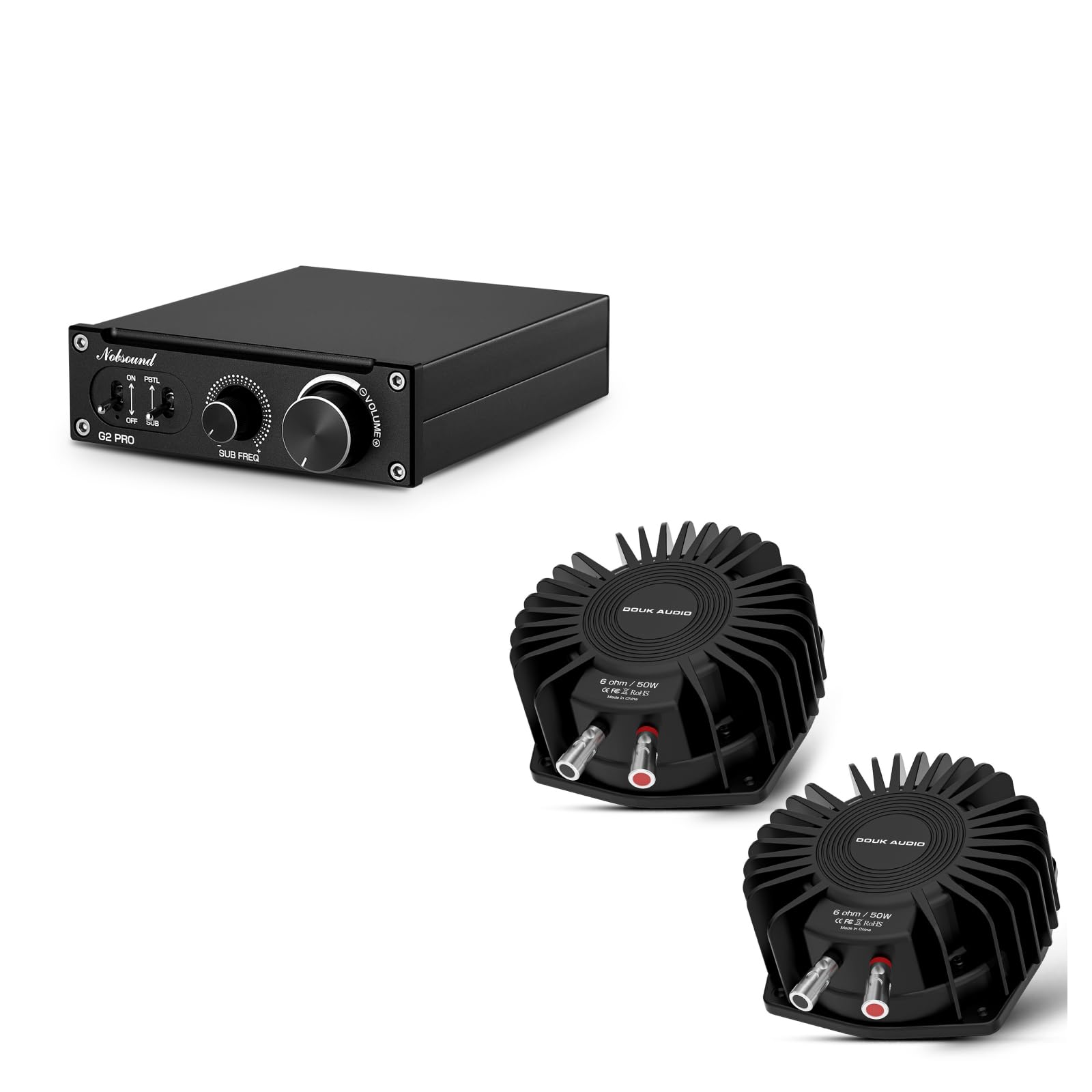 Nobsound NS-21G Mini Mono Subwooferversterker – 100W Class-D Met