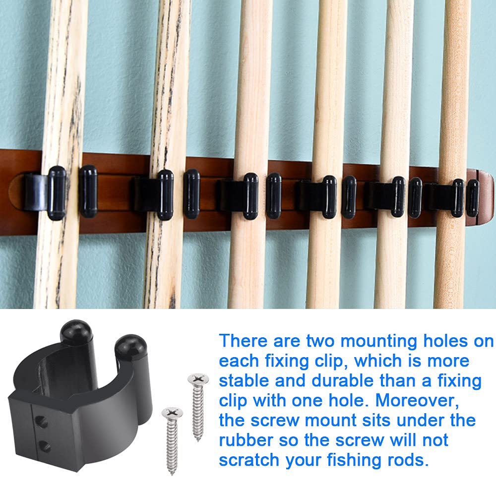 Clip Portacanna Da Pesca, 4 Pezzi, In ABS, Con Cinghia Elastica - Organizzatore Per Barca, Spiaggia, Surf