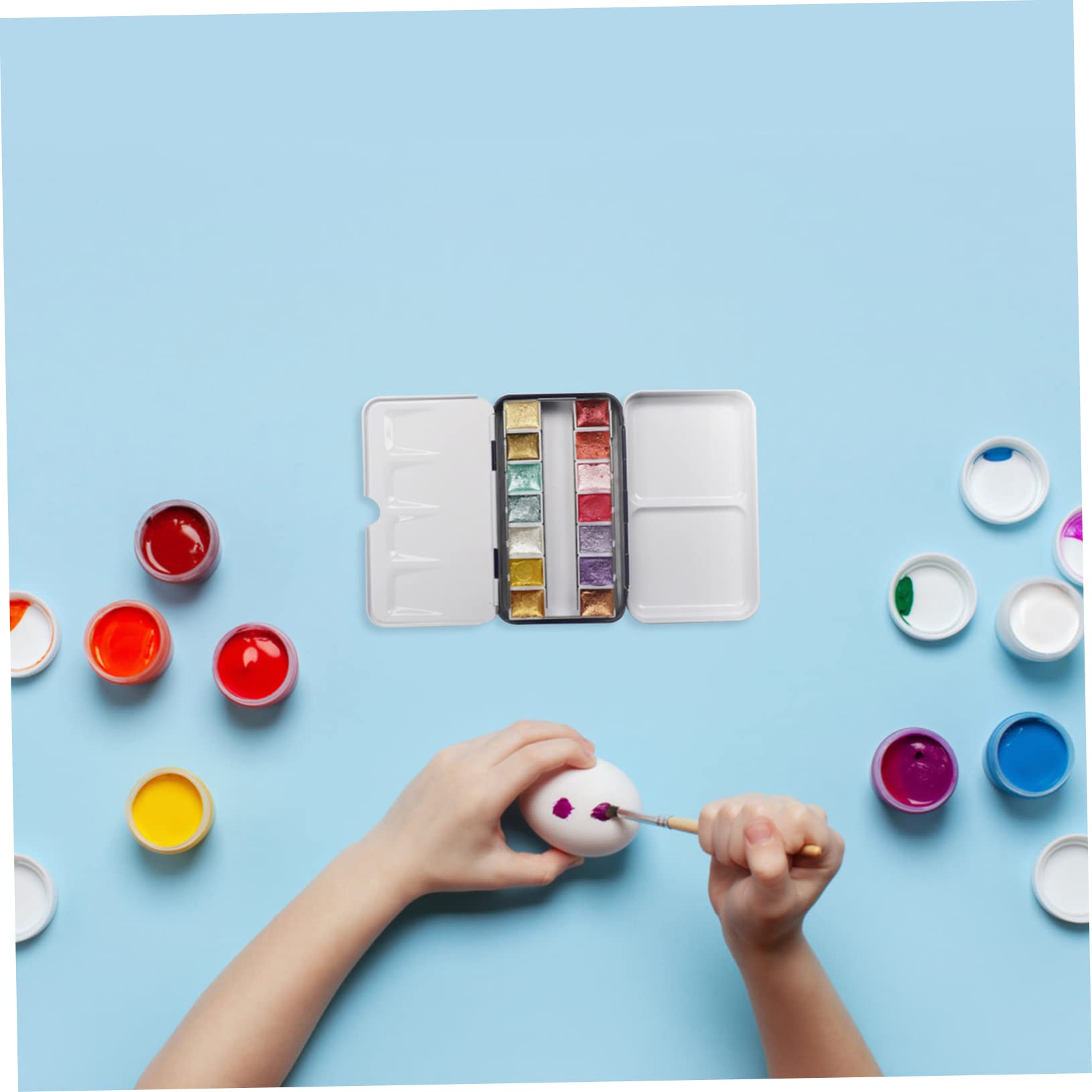 3ensembles Palette De Peinture Vide Boîte De Stockage Pratique pour Pigments Aquarelle avec Compartiments Idéale pour Artistes Amateurs Et Professionnels