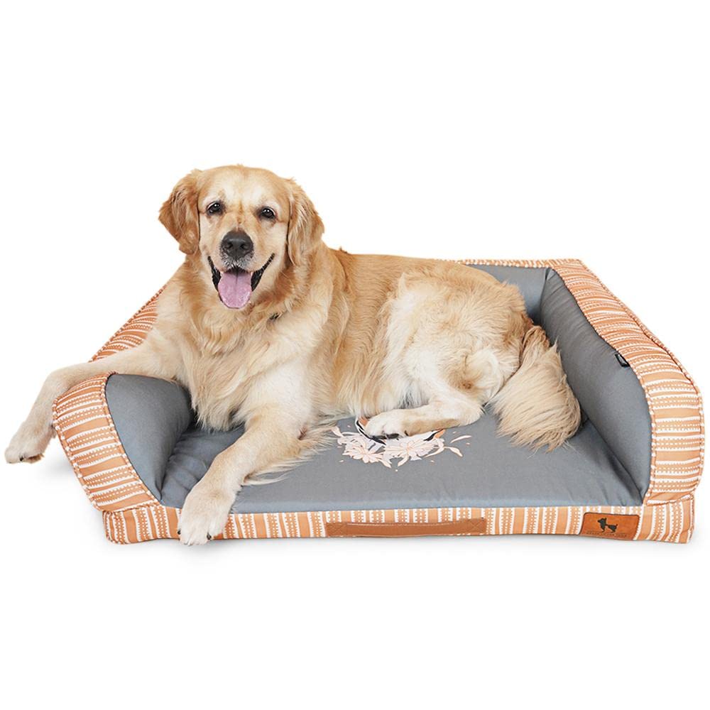 Heads Up For Tails Jungle Collection Jungle Pride Sofa Dog Bed - Large Size Bed for Dogs Pet Sleeping Sofa Bed (B09H59ZRV3) Amazon Price History, Amazon Price Tracker