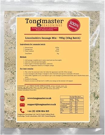 Lincolnshire Sausage Mix - 950g 10kg Batch