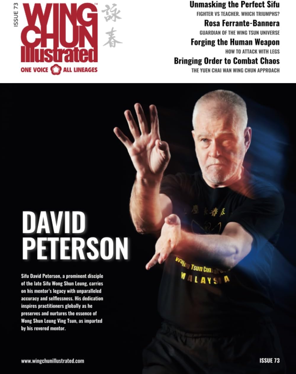 Wing Chun Illustrated Issue 73 (August 2023): Featuring Sifu David Peterson: A Martial Arts Magazine Dedicated to Chinese Kung Fu Boxing for Self-Defense and Health (Wing Chun Illustrated Magazine)