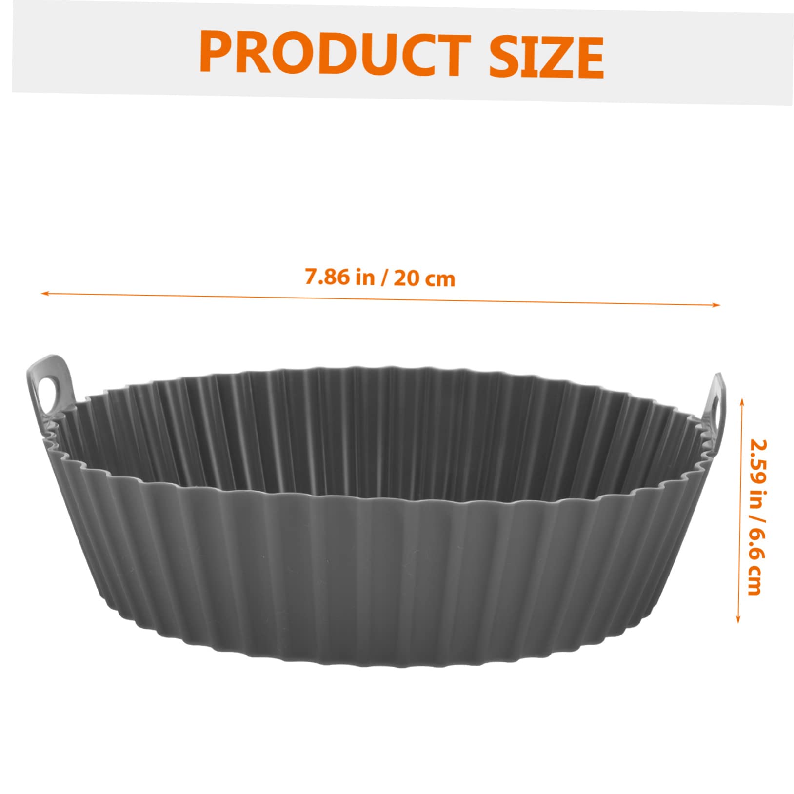 LABRIMP Silicone Air Fryer Baking Tray Reusable Multi-function Kitchen Mat for Air Fryers for Meats Vegetables and Desserts