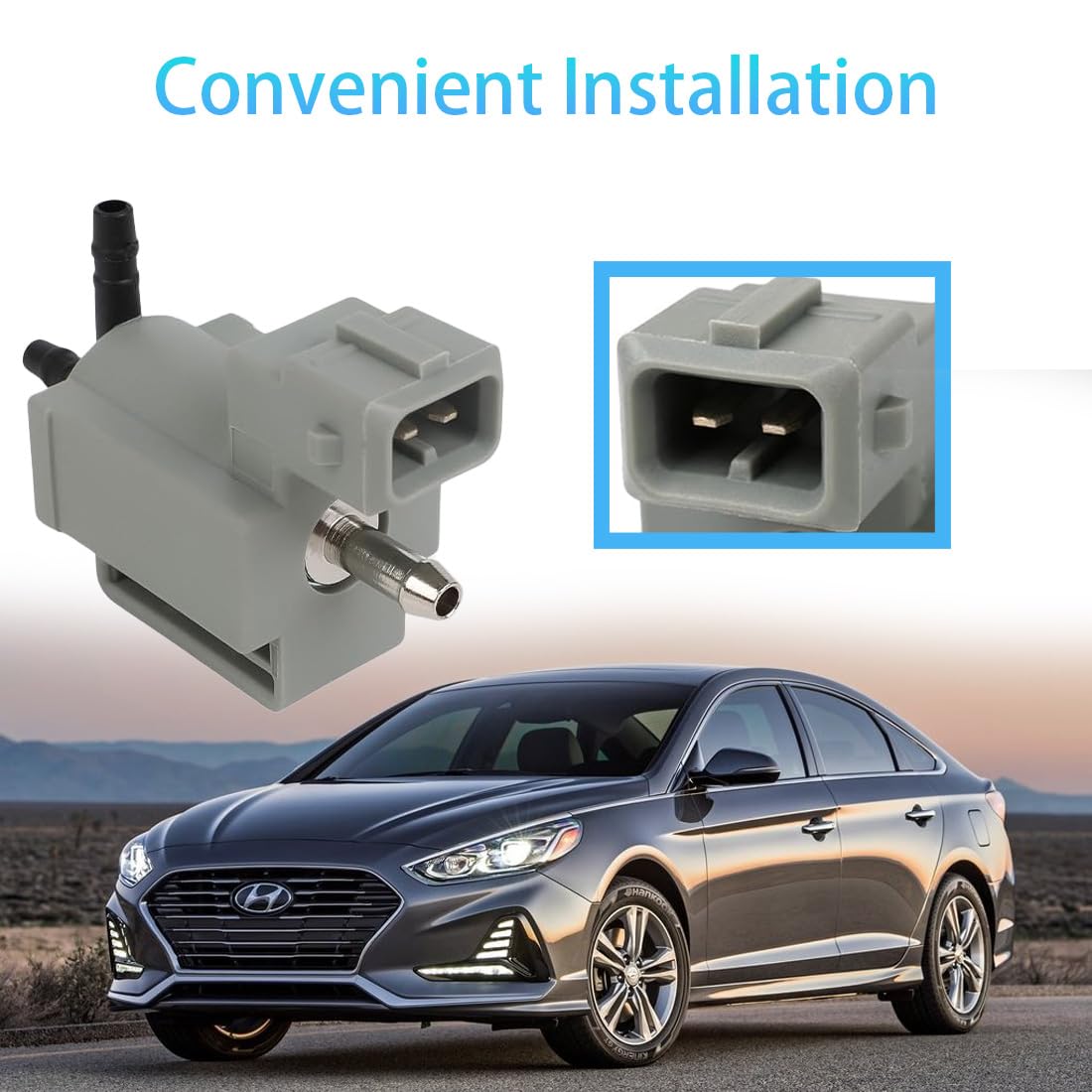 Turbolader Wastegate Magnetventil kompatibel mit Hyundai Genesis Coupe Santa Fe Sonata Kia Optima 2011-2016 Sorento Ersatz für 39400-2C300 394002C300 CP969 911-797 911797