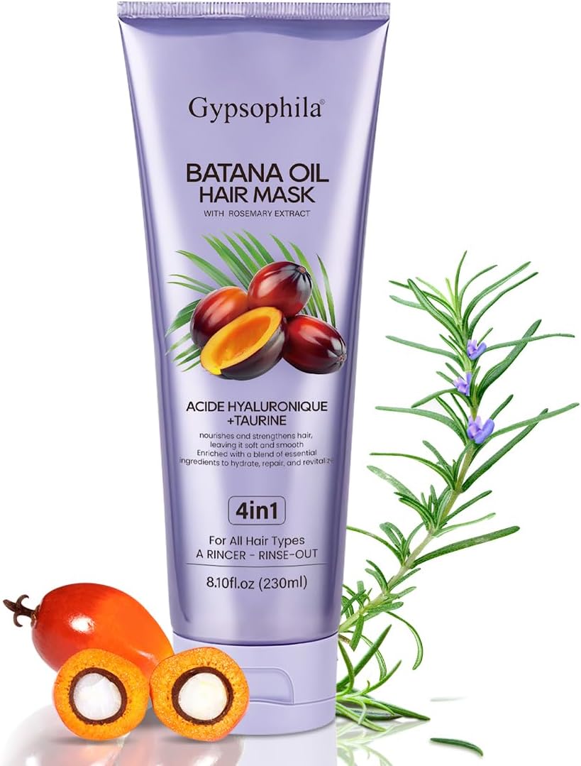 Gypsophila Batana Oil Hair Mask,100% Pure & Organic Batana Oil,Enhances Hair Thickness, Prevents Hair Loss,Repairs Damaged Hair Cosmetic Scalp Mask for Men & Women