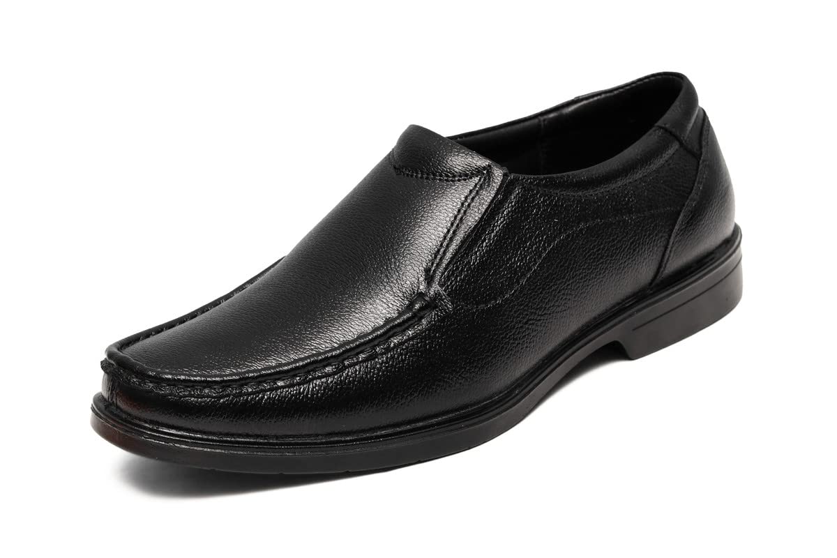 ARAMISH Black Genuine Leather Formal Slipon Shoe for Men - 10 UK (B09KLNNQZM) Amazon Price History, Amazon Price Tracker