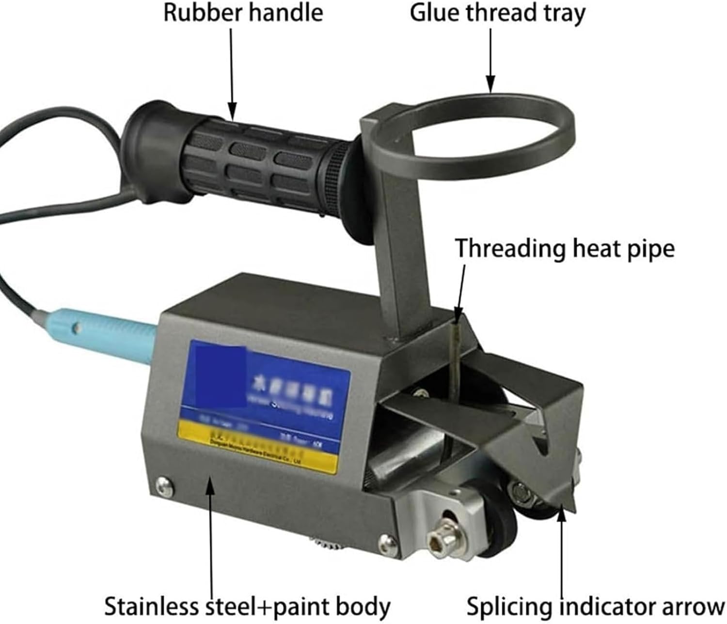 Portable Automatic Veneer Stitching Machine, Handheld Cycloid Veneer Patchwork Machine, Thickness 10-100 Wires, Ideal for Woodworking Home Projects and Upholstery Crafting