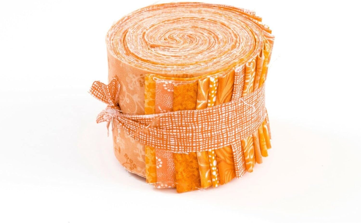 Fabric It's All Orange - 2.5" pre-Cut 100% Cotton Fabric Quilting Strips 18-pc