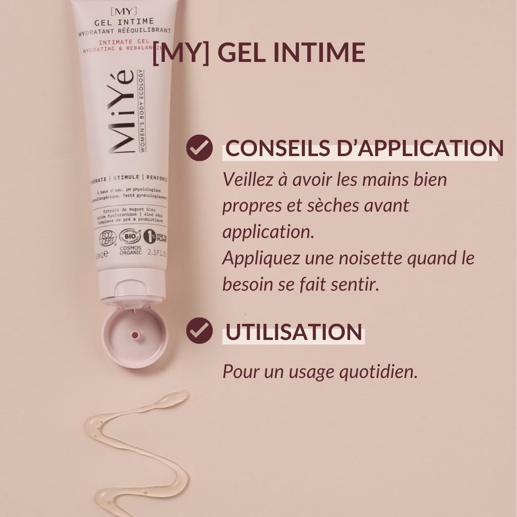 Pack gel intime + brume intime, anti-sècheresse intime & odeurs | Apaise, hydrate & préviens les inconforts intimes | Sans parfum, MiYé