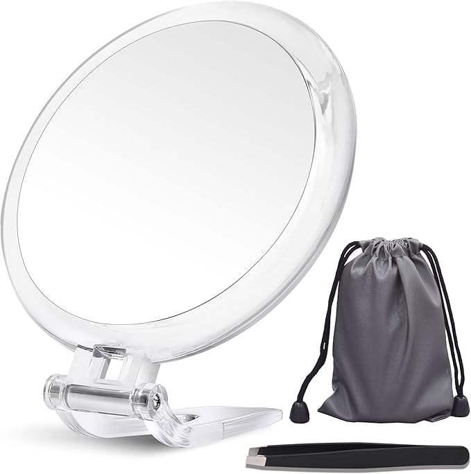20X Magnifying Mirror, 5 Inch, Two Sided Hand Mirror, 20X/1X