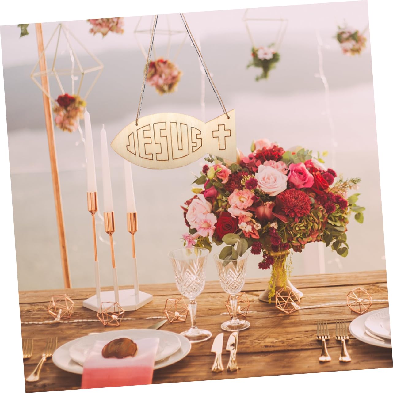 DIYEAH DIY Fish Craft Cutouts Hand-Painted Hanging Decor Boys and Girls Graffiti Toys Set